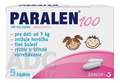 PARALEN 100 sup 100 mg (strip Al) 1x5 ks