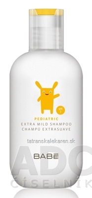 BABÉ DIEŤA Šampón (Pediatric Extra mild shampoo, pH7) 1x200 ml