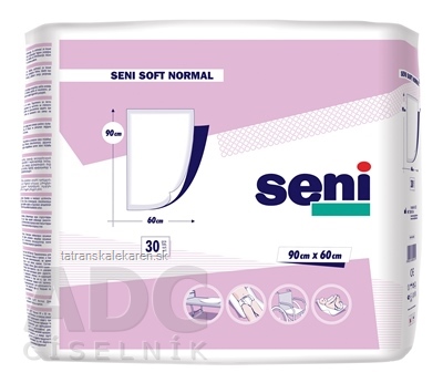 SENI SOFT NORMAL hygienické podložky, 90x60 cm, 1x30 ks