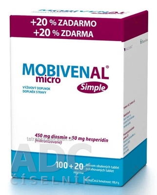 MOBIVENAL micro Simple tbl flm 100+20 zadarmo (120 ks)