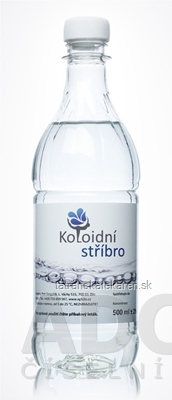 Koloidné striebro 10 ppm roztok 1x500 ml