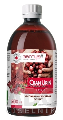 Barnys CRAN-URIN FORTE tekuté brusnice 1x500 ml
