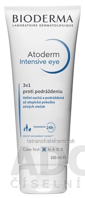 BIODERMA Atoderm Intensive eye krém očný 3v1 proti podráždeniu 1x100 ml