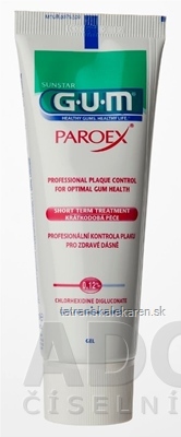 GUM zubný gél PAROEX (CHX 0,12%) 1x75 ml