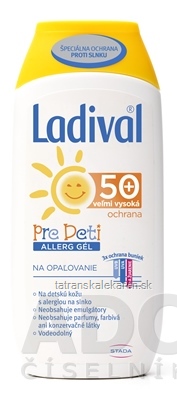 Ladival PRE DETI ALLERG SPF 50+ gél na opaľovanie 1x200 ml