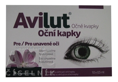 AVILUT Očné kvapky 10x0,5 ml