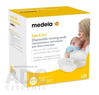 MEDELA Vložky do podprsenky super, jednorazové 1x30 ks