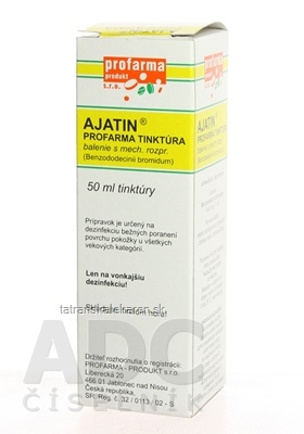 AJATIN PROFARMA TINKTÚRA sol der (fľ.skl.hnedá+mech.rozpraš.) 1x50 ml