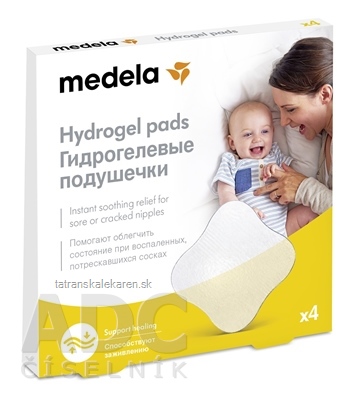 MEDELA Hydrogélové vankúšiky na prsníky 1x4 ks