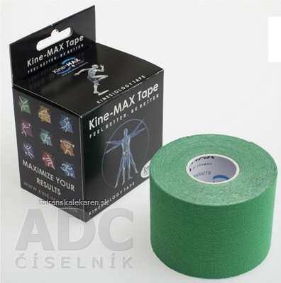 Kine-MAX Classic Kinesiology Tape zelená tejpovacia páska 5cm x 5m, 1x1 ks