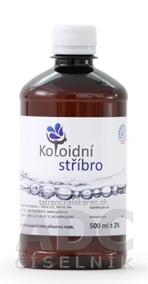 Koloidné striebro 20 ppm roztok 1x500 ml