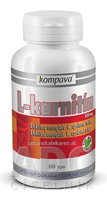 kompava L-KARNITÍN 500 mg cps 1x60 ks