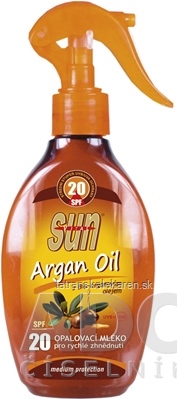 SUN ARGAN OIL opaľovacie MLIEKO SPF 20 1x200 ml