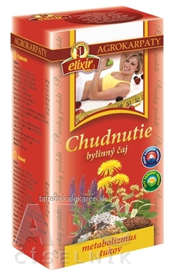 AGROKARPATY CHUDNUTIE bylinný čaj, čistý prírodný produkt, 20x2 g (40 g)