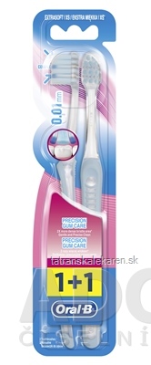 Oral-B UltraThin Precision GUM CARE XS DUO zubná kefka ExtraSoft s menšou hlavou, vlákna 0,01mm, 1x2 ks