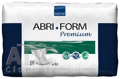 ABENA ABRI FORM Premium XS2 plienkové nohavičky priedušné, boky 50-60 cm, savosť 1400 ml 1x32 ks