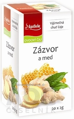 APOTHEKE PREMIER SELECTION ČAJ ZÁZVOR A MED 20x2 g (40 g)