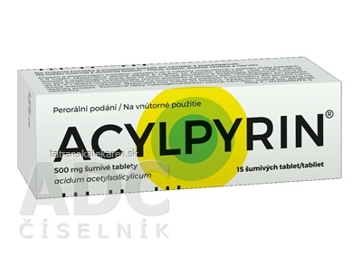 ACYLPYRIN 500 mg šumivé tablety tbl eff (tuba PP) 1x15 ks