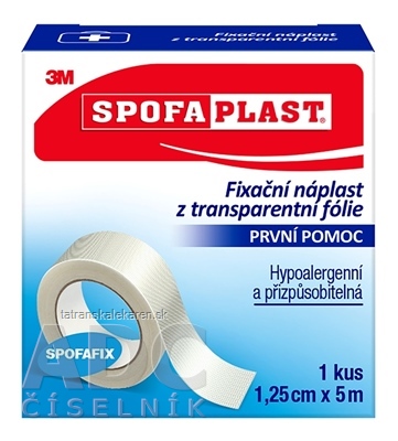 3M SPOFAPLAST č.431 Fixačná náplasť 1,25cm x 5m, z netkanej textílie, cievka 1x1ks