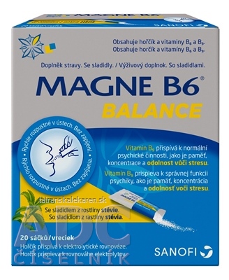 MAGNE B6 BALANCE prášok vo vrecúškach 1x20 ks