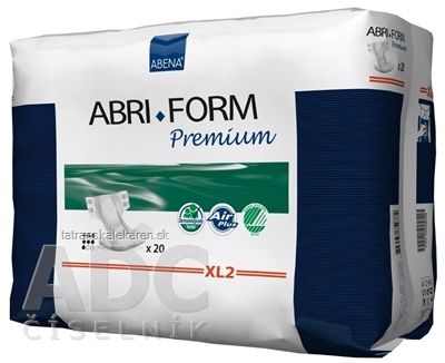 ABENA ABRI FORM Premium XL2 plienkové nohavičky priedušné, boky 110-170 cm, savosť 3400 ml, 1x20 ks