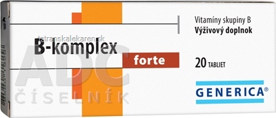 GENERICA B-komplex forte tbl 1x20 ks