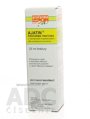 AJATIN PROFARMA TINKTÚRA sol der (fľ.skl.hnedá+mech.rozpraš.) 1x25 ml