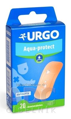 URGO Aqua-protect umývateľná náplasť, 3 veľkosti, 1x20 ks