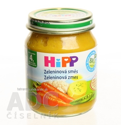 HiPP Príkrm Zeleninová zmes zeleninový (od ukonč. 4. mesiaca) 1x125 g