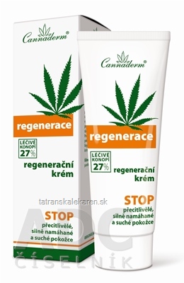 Cannaderm REGENERACE regeneračný krém na suchú pokožku 1x75 g