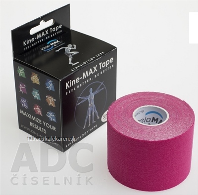 Kine-MAX Classic Kinesiology Tape ružová tejpovacia páska 5cm x 5m, 1x1 ks