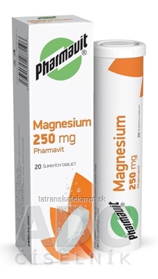 MAGNESIUM 250 mg PHARMAVIT tbl eff (tuba PP) 1x20 ks