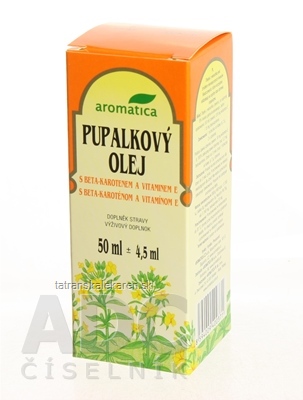 aromatica PUPALKOVÝ OLEJ S BETA-KAROTÉNOM A VIT.E 1x50 ml