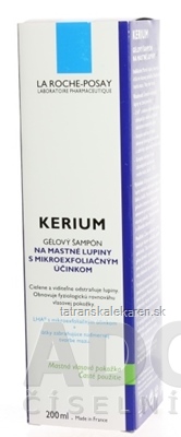 LA ROCHE-POSAY KERIUM ŠAMPÓN NA MASTNÉ LUPINY gélový šampón (M9028501) 1x200 ml