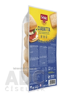 Schär CIABATTA žemle bezgluténové, predpečené 4x50 g (200 g)