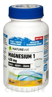 SWISS NATUREVIA MAGNESIUM 1 - 420 mg tbl 1x90 ks