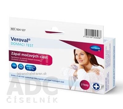 Veroval ZÁPAL MOČOVÝCH CIEST domáci test 1x2 ks