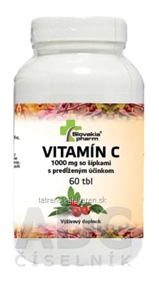 Slovakiapharm VITAMÍN C 1000 mg so šípkami s predĺženým účinkom tbl 1x60 ks