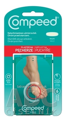 Compeed NÁPLASŤ na pľuzgiere malá 1x6 ks