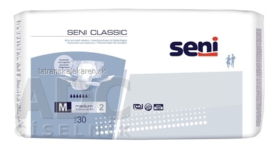 Seni CLASSIC Medium M2 plienkové nohavičky, pás 75 - 110 cm, 2200 ml, 1x30 ks