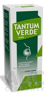 TANTUM VERDE 0,15 % sol ora (fľ.skl.) 1x240 ml