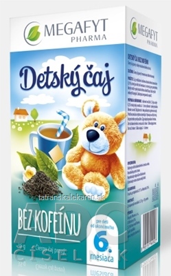 MEGAFYT Detský čaj BEZ KOFEÍNU čierny čaj (od ukonč. 6. mesiaca), 20x1,75 g (35 g)