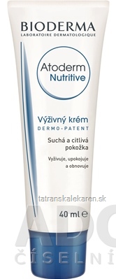 BIODERMA Atoderm NUTRITIVE výživný krém na tvár, suchá pleť 1x40 ml