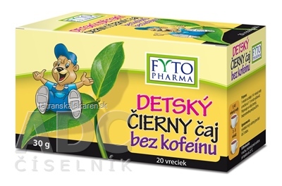 FYTO DETSKÝ ČIERNY čaj bez kofeínu vrecká 20x1,5 g (30 g)