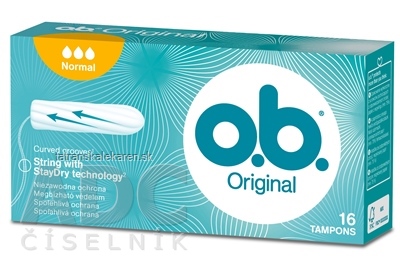 o.b. Original Normal hygienické tampóny (inov.2018) 1x16 ks