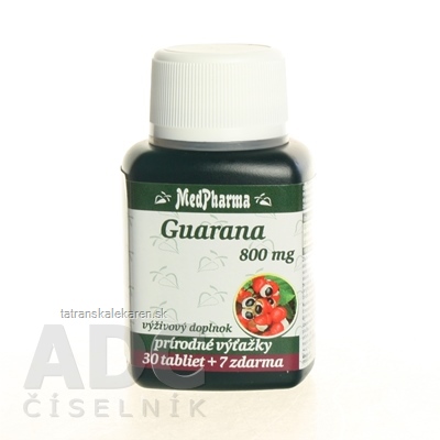 MedPharma GUARANA 800MG tbl 30+7 zadarmo (37 ks)