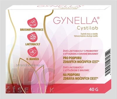 GYNELLA Cystilab dvojdielne vrecká 10x4 g (40 g)