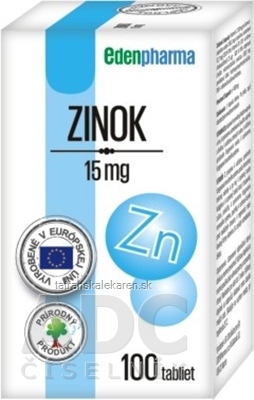 EDENPharma ZINOK 15 mg tbl 1x100 ks