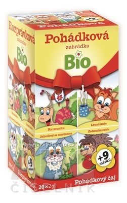 APOTHEKE ROZPRÁVKA Rozprávková záhradka Bio bylinný čaj (od ukončeného 9. mesiaca) 20x2 g (40 g)