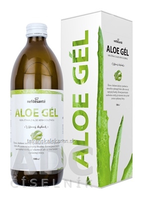 nefdesanté ALOE GÉL šťava z Aloe Vera s dužinou 1x500 ml